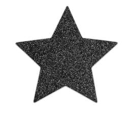 BIJOUX - INDISCRETS FLASH BLACK STAR NIPPLE CAPS